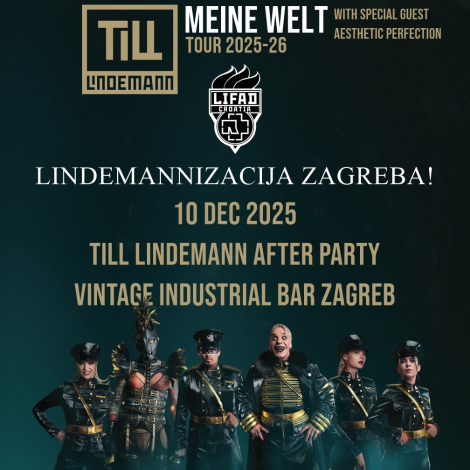TILL LINDEMANN AFTER PARTY U VINTAGE INDUSTRIAL BARU 10. 12. 2025.